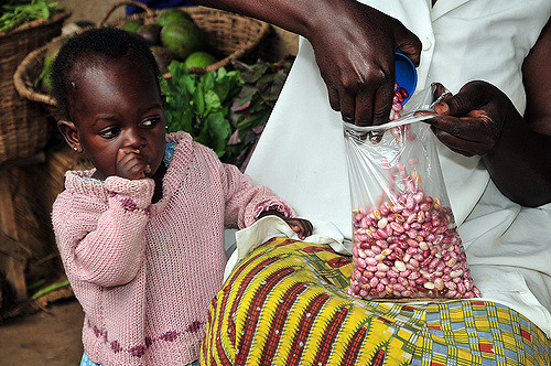 Beans at a market in Masaka, Uganda Credit: Neil Palmer (CIAT/Flickr)